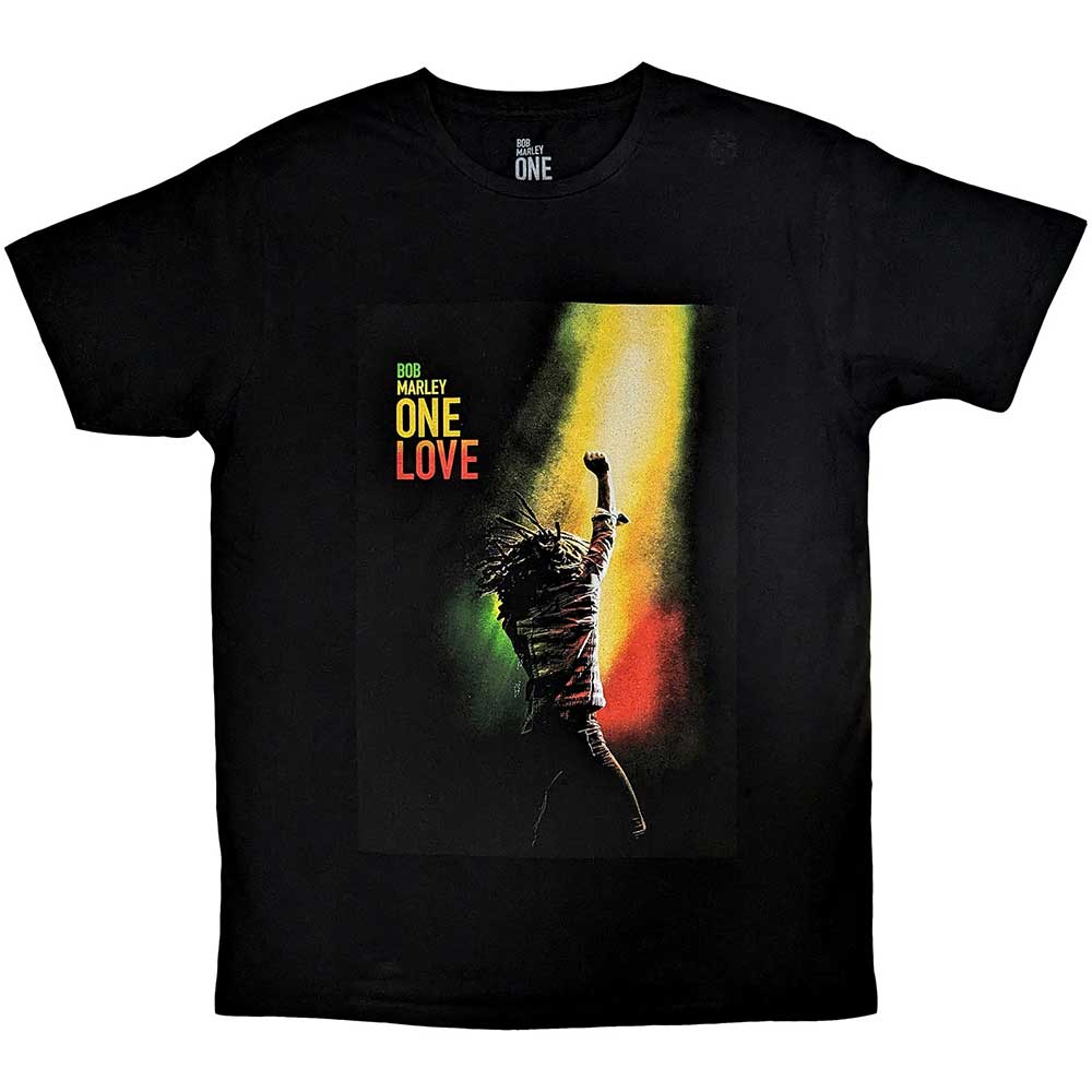 Bob Marley tričko One Love Movie Poster Čierna XL