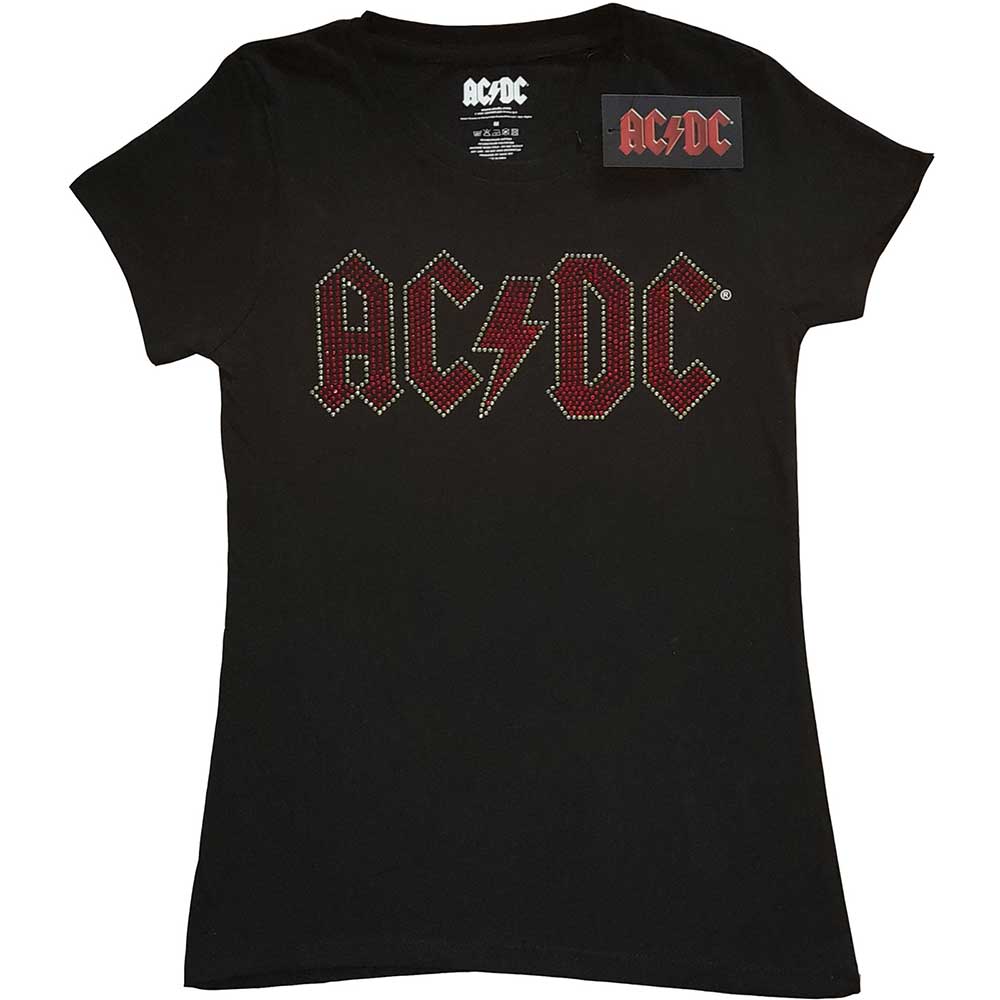 AC/DC tričko Full Colour Logo Čierna XXL
