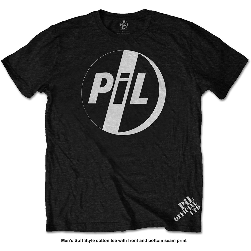 PIL Public Image Ltd tričko White Logo Čierna XXL
