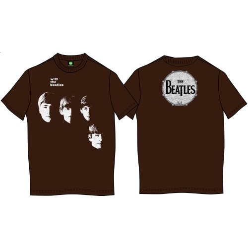 The Beatles tričko With The Beatles Hnedá S