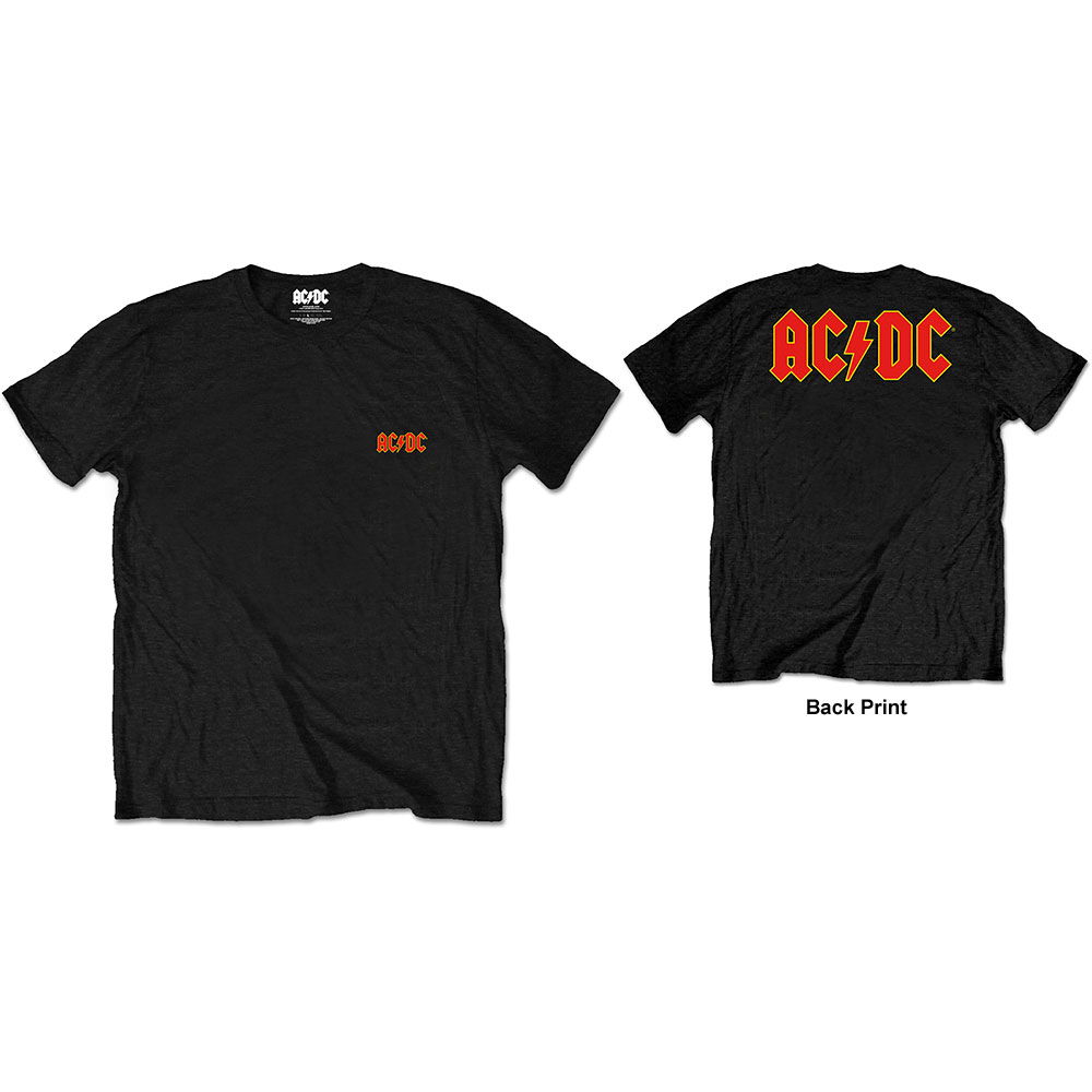 AC/DC tričko Logo Čierna S