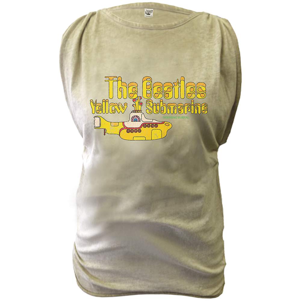 The Beatles tričko Yellow Submarine Zelená XL