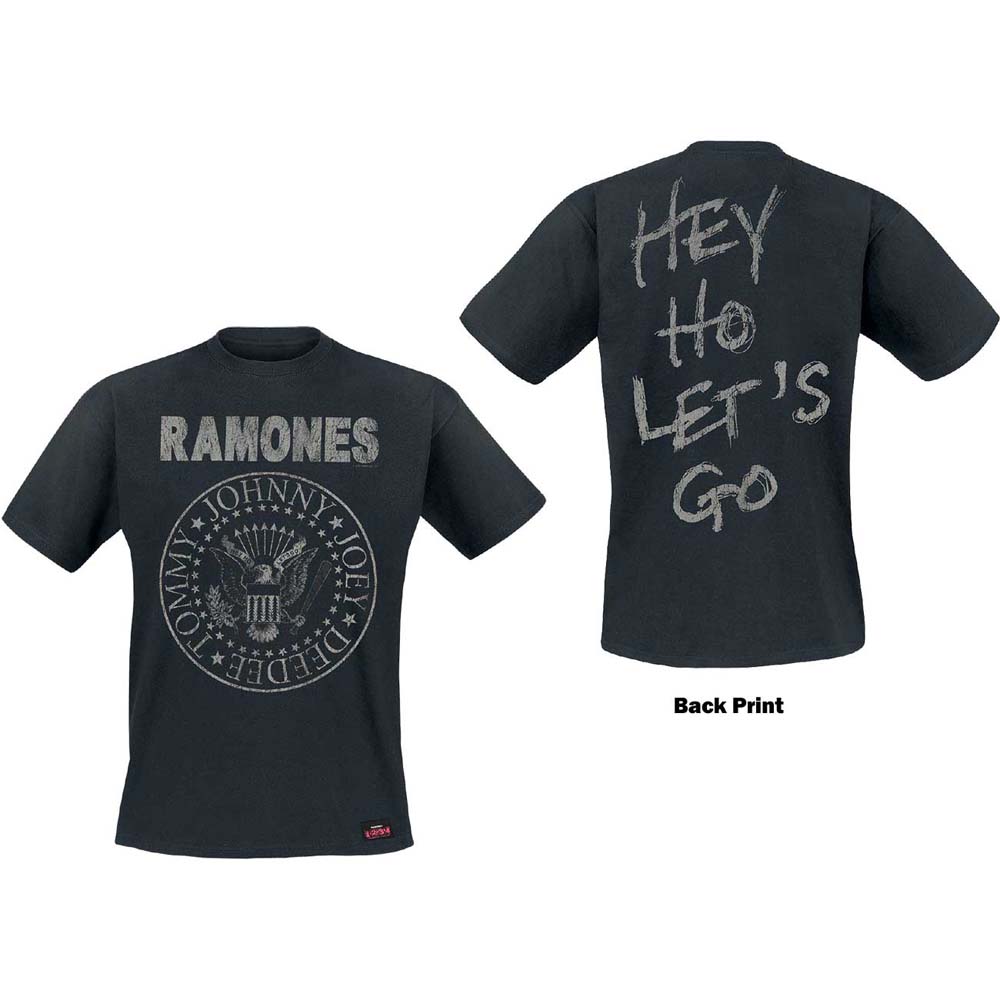Ramones tričko Seal Hey Ho Čierna XL