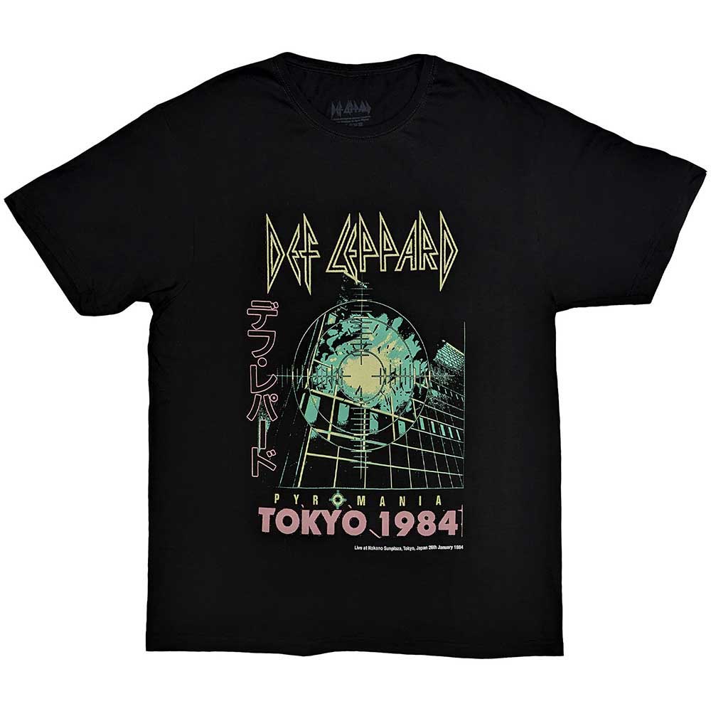 Def Leppard tričko Tokyo Čierna L