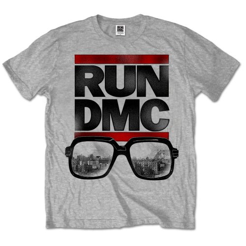 Run-DMC tričko Glasses NYC Šedá XXL