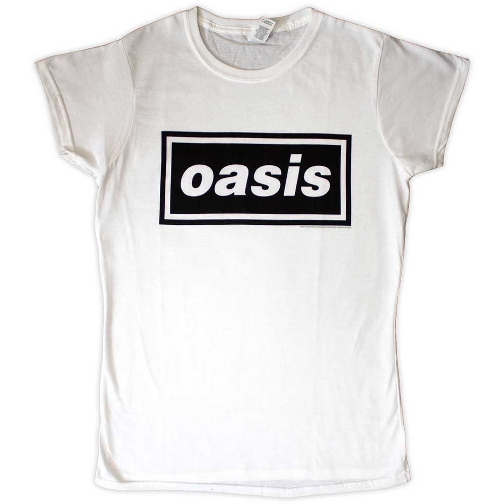 Oasis tričko Decca Logo Biela L