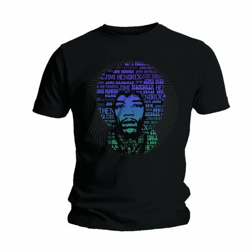 Jimi Hendrix tričko Afro Speech Čierna S