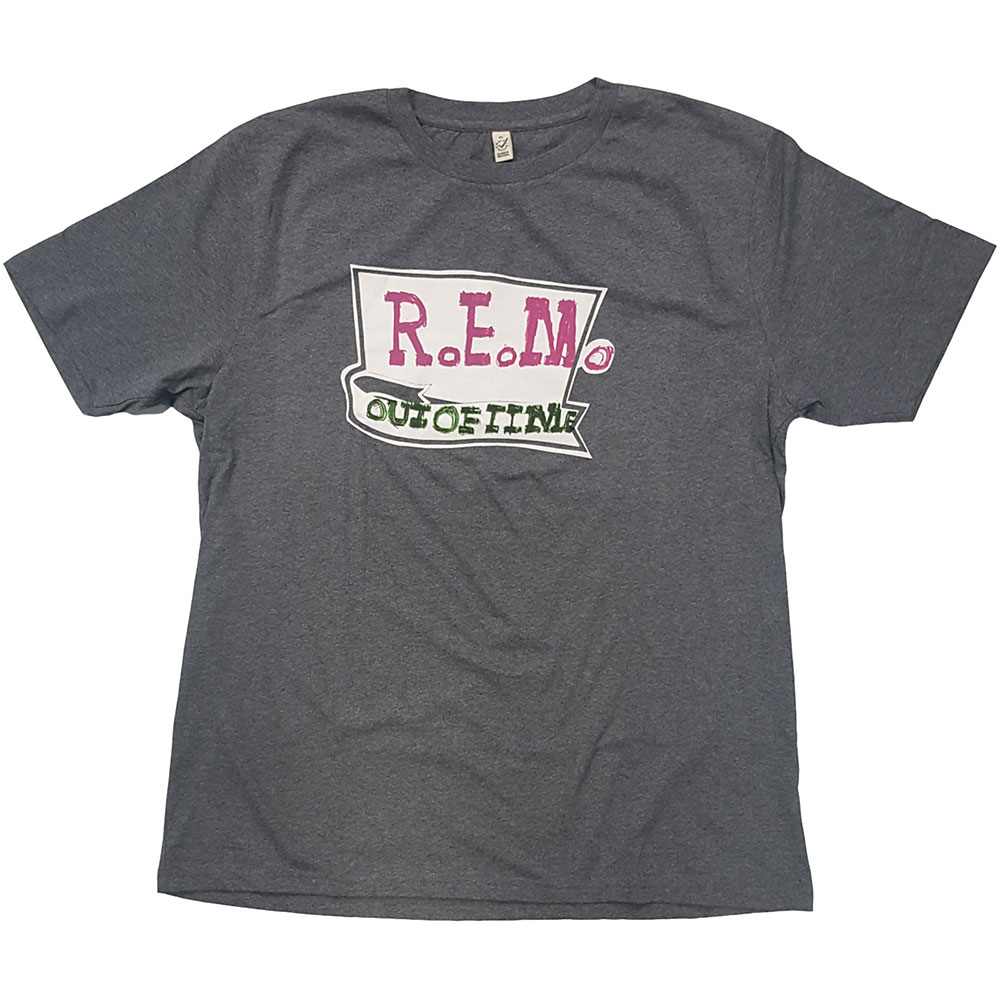 R.E.M. tričko Out Of Time Šedá S