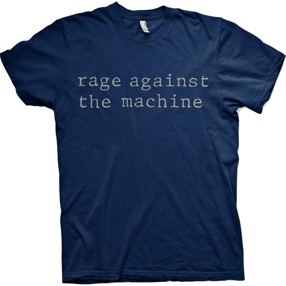 Rage Against the Machine tričko Original Logo Modrá XXL