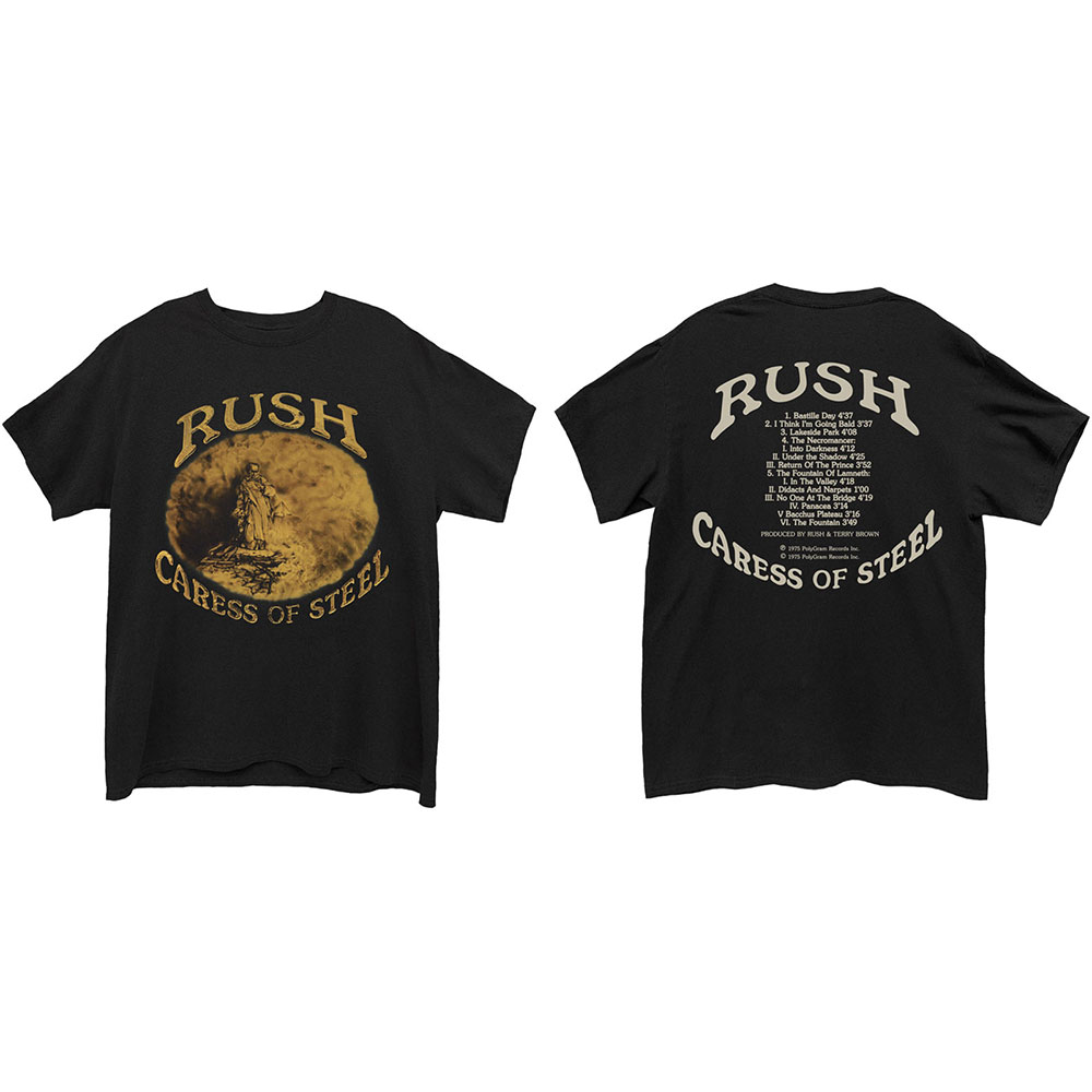 Rush tričko Caress of Steel Čierna L