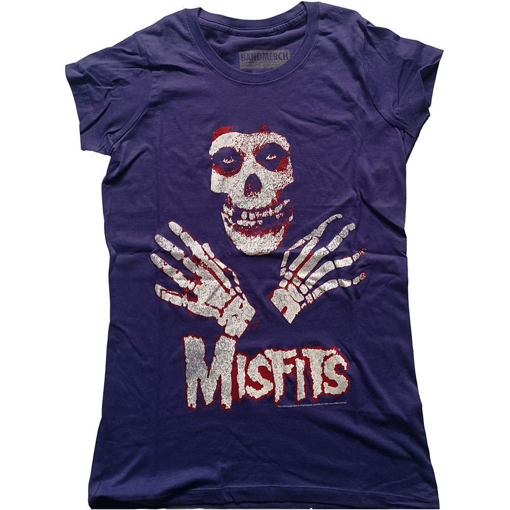 Misfits tričko Hands Fialová M