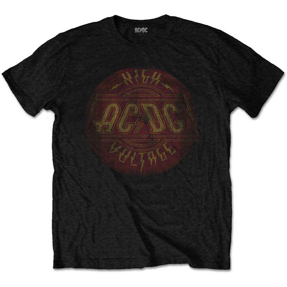 AC/DC tričko High Voltage Vintage Čierna L