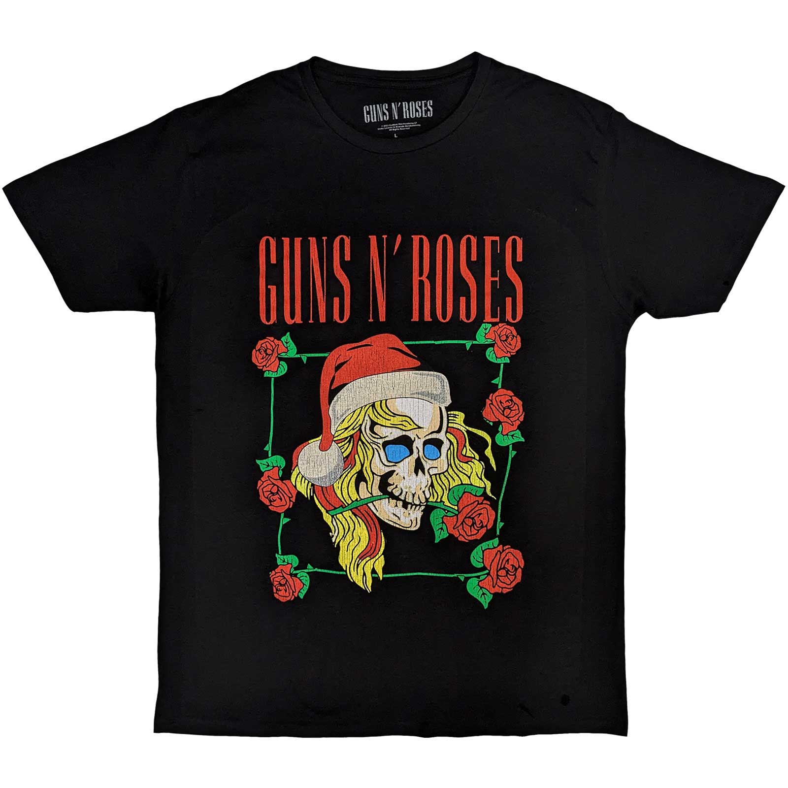 Guns N’ Roses tričko Holiday Skull Čierna M