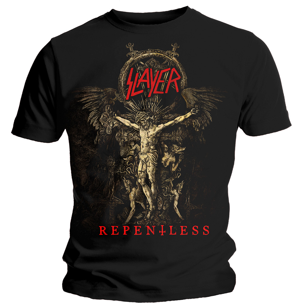 Slayer tričko Cruciform Skeletal Čierna L