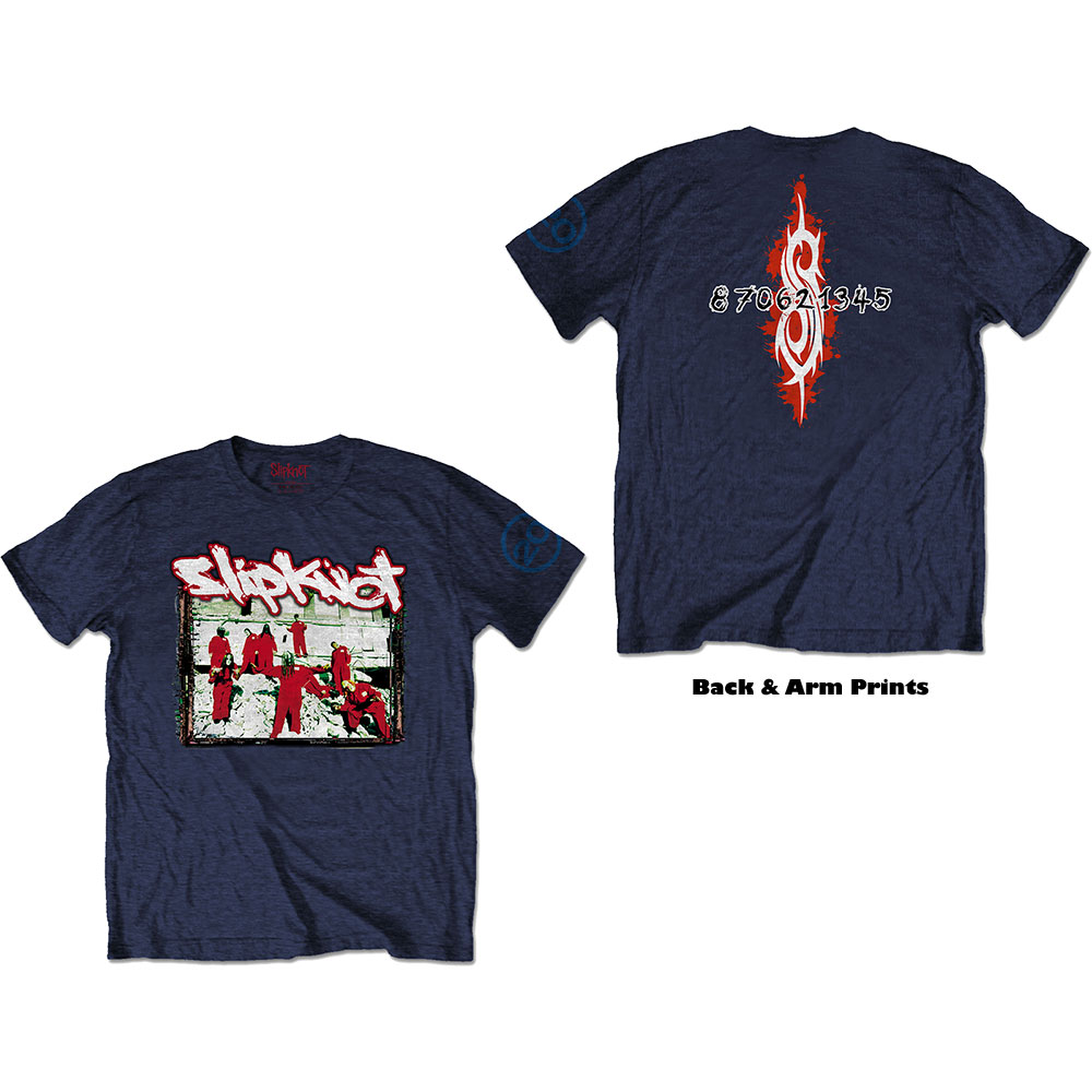 Slipknot tričko 20th Anniversary - Red Jump Suits Modrá L