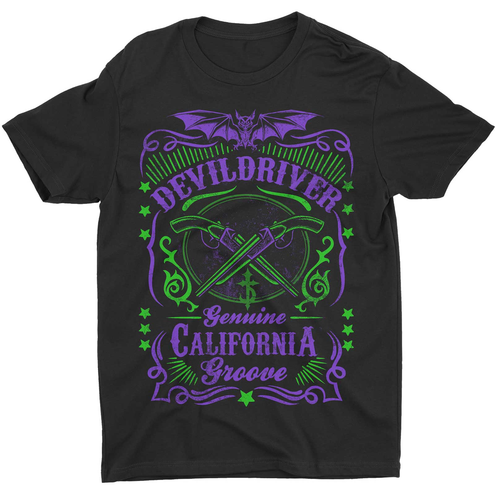 DevilDriver tričko Cross Guns Čierna M