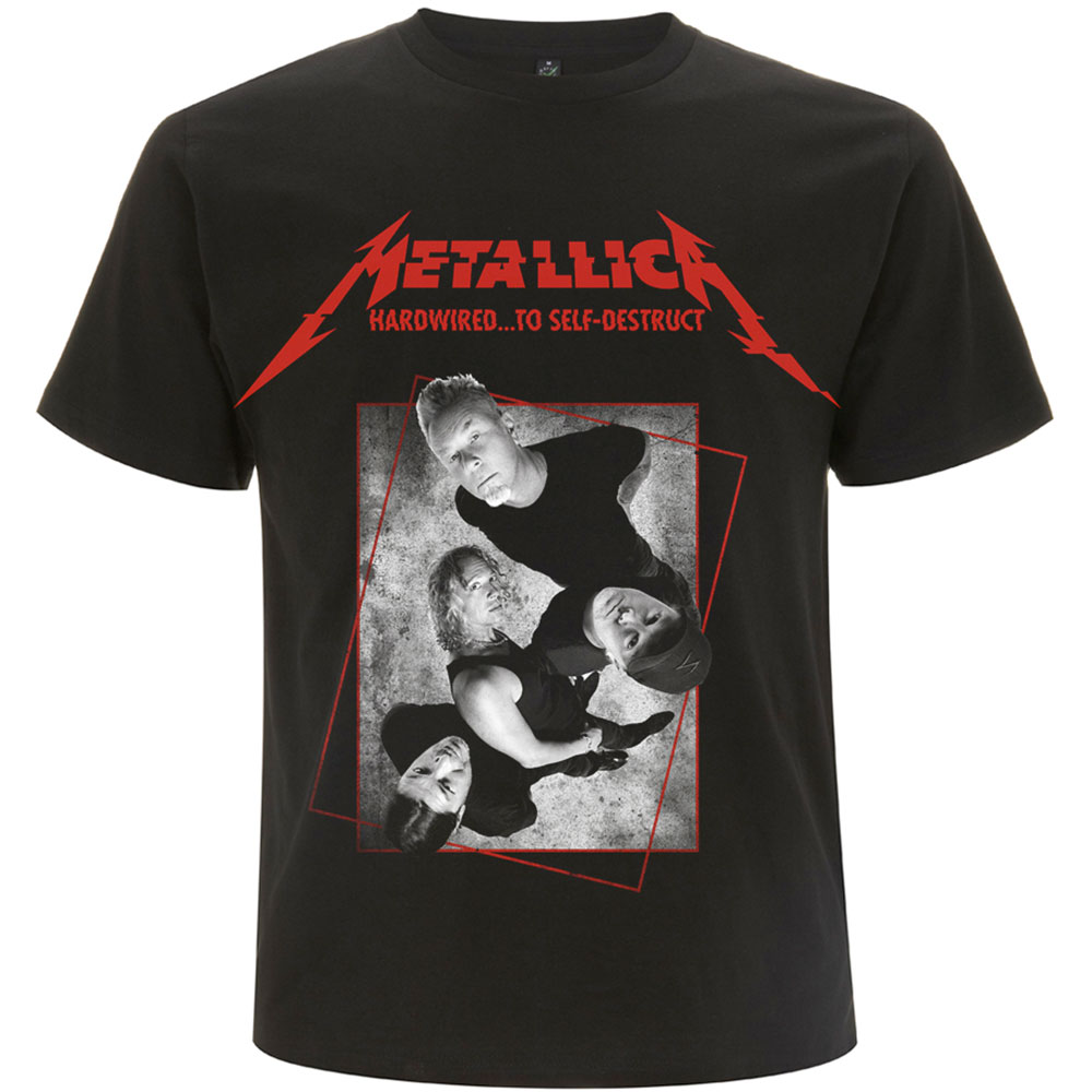 Metallica tričko Hardwired Band Concrete Čierna S