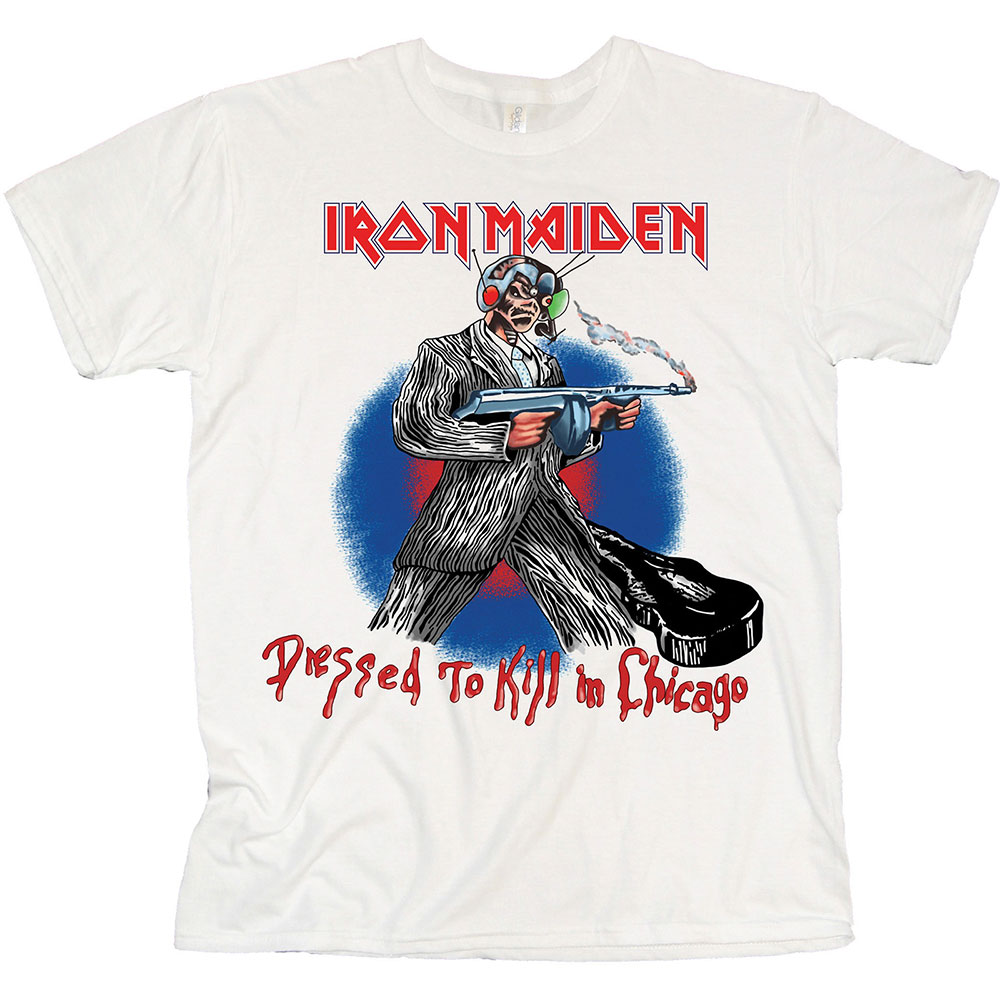 Iron Maiden tričko Chicago Mutants Biela L