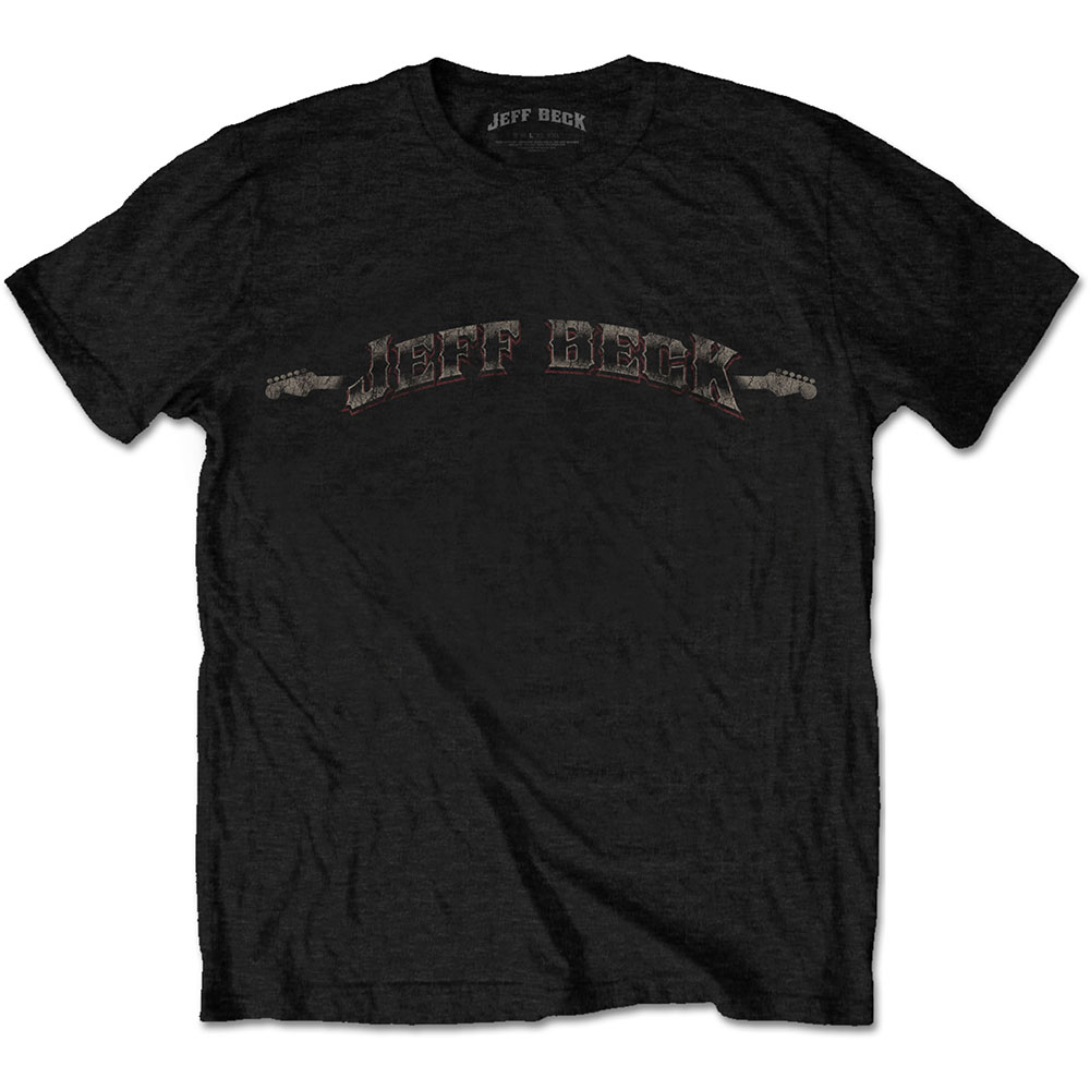 Jeff Beck tričko Vintage Logo Čierna XXL