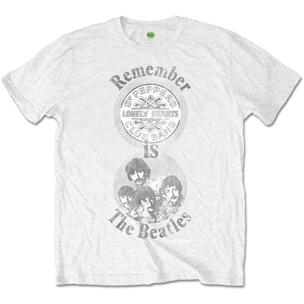 The Beatles tričko Remember Biela M