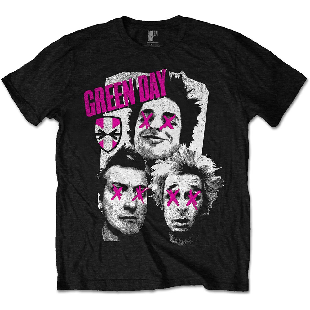 Green Day tričko Patchwork Čierna XXL