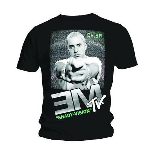 Eminem tričko EM TV Shady Vision Čierna XXL