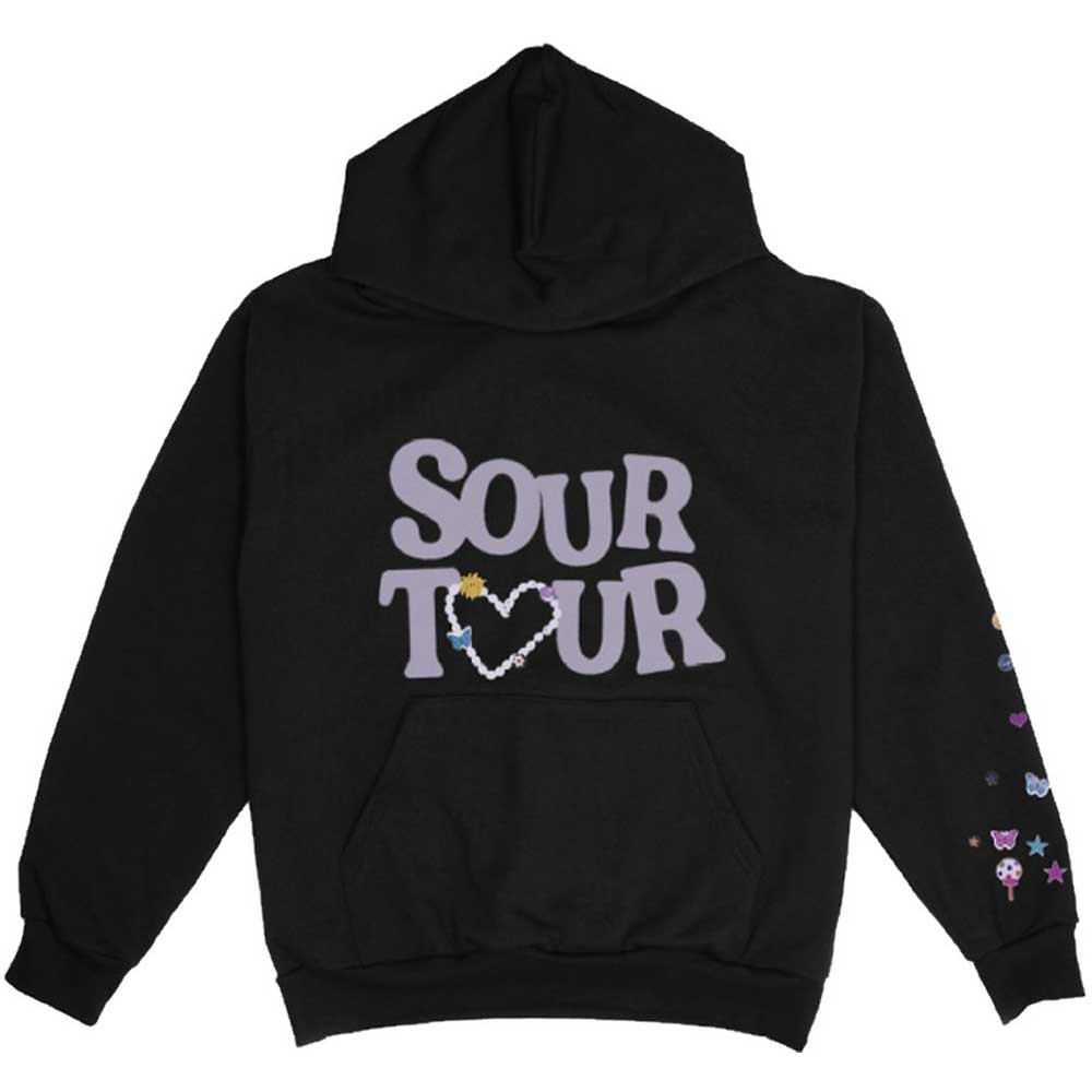 Olivia Rodrigo mikina Sour Tour Čierna S