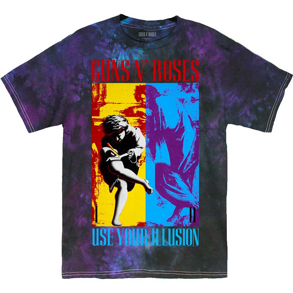 Guns N’ Roses tričko Use Your Illusion Modrá L