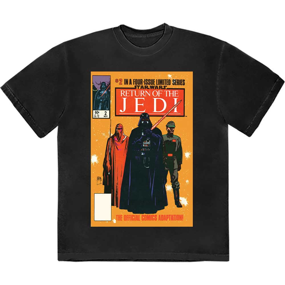 Star Wars tričko Return Of The Jedi Comic Cover Čierna S
