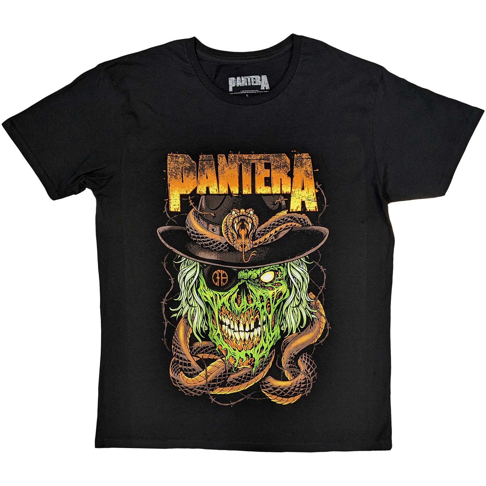 Pantera tričko Snake & Skull Čierna S