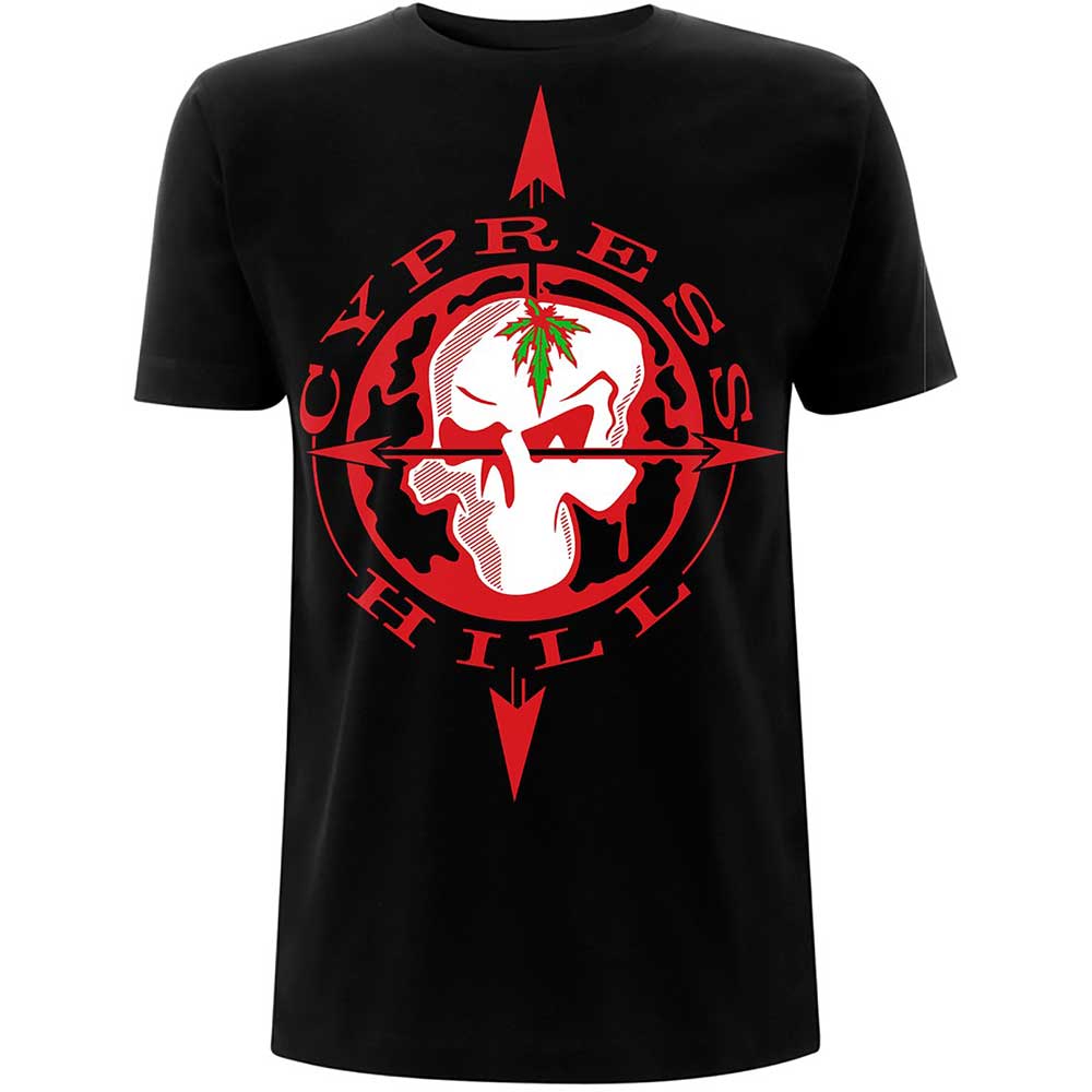 Cypress Hill tričko Skull Compass Čierna S