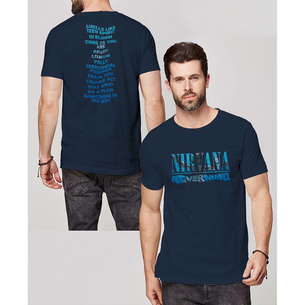Nirvana tričko Nevermind Modrá L