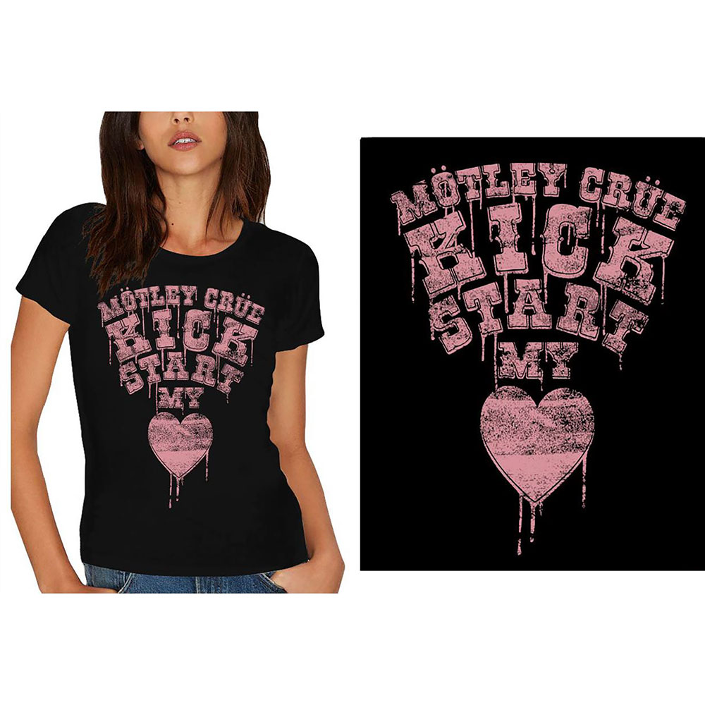 Motley Crue tričko Kick Start My Heart Čierna S