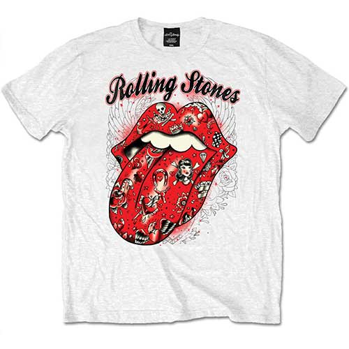 The Rolling Stones tričko Tattoo Flash Biela XXL
