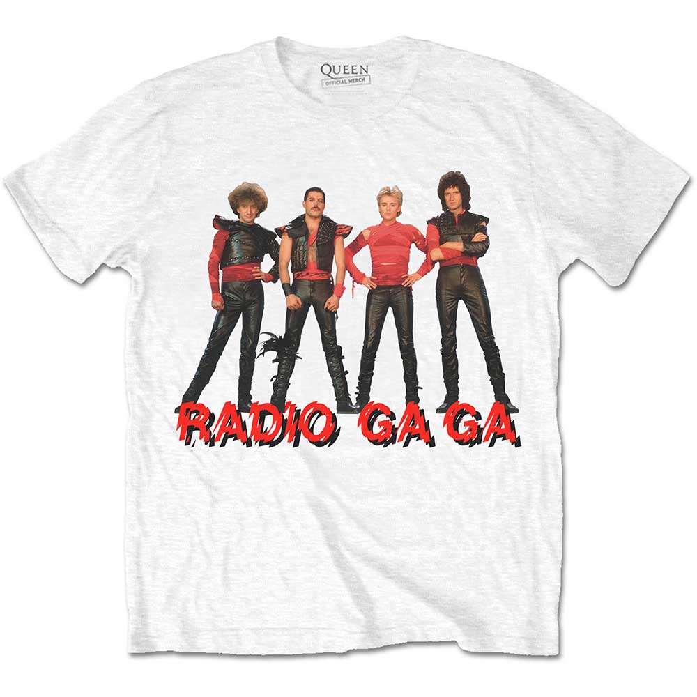 Queen tričko Radio Ga Ga Biela L