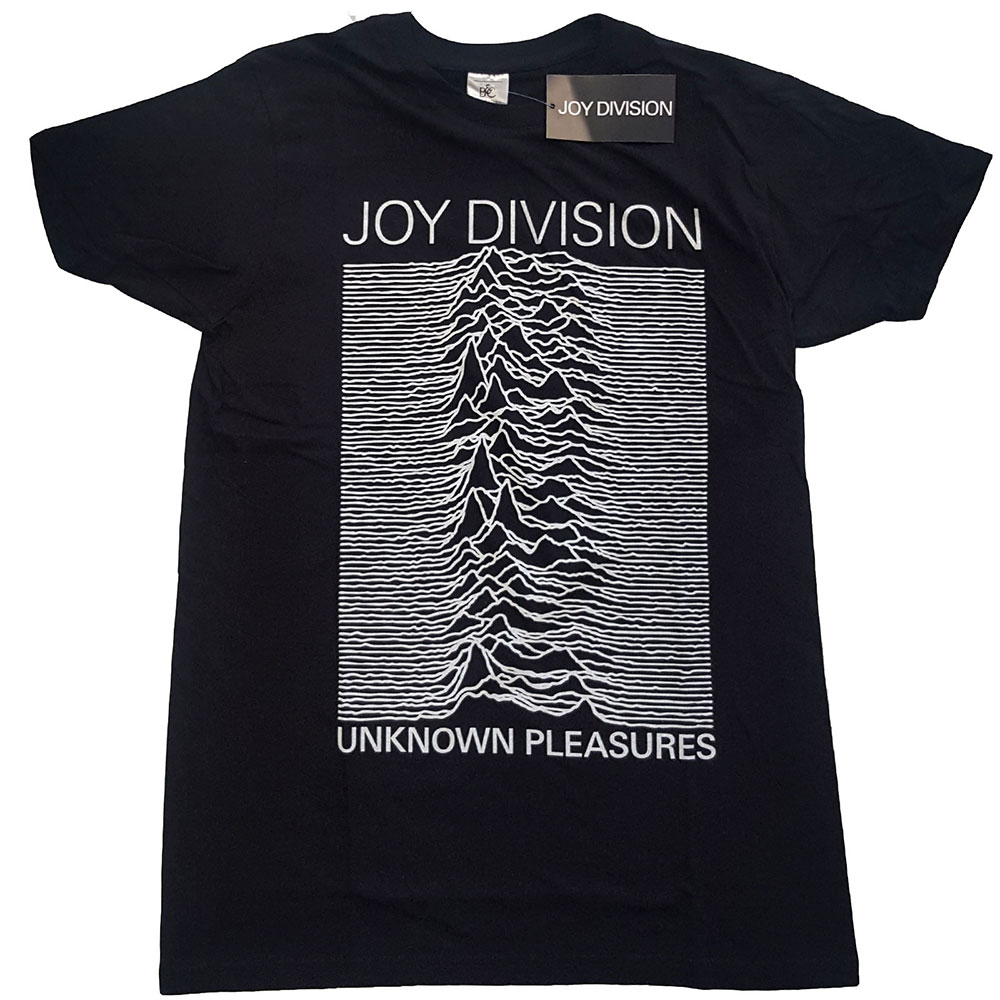 Joy Division tričko Unknown Pleasures White On Black Čierna L