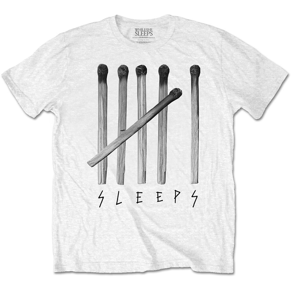 While She Sleeps tričko Matches Biela XL