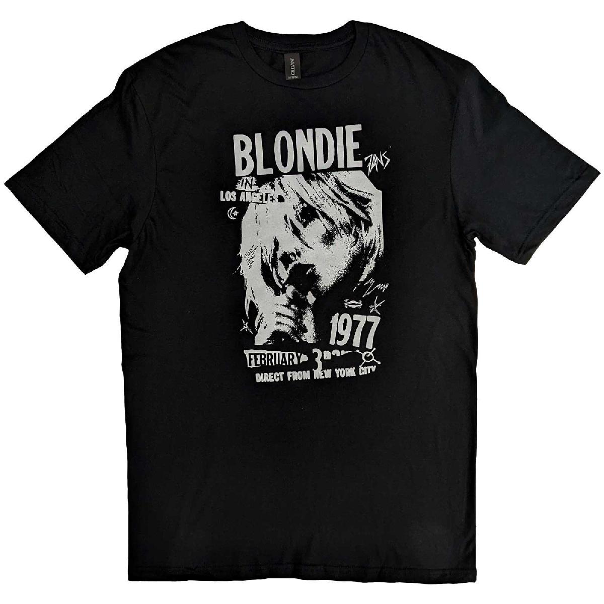 Blondie tričko 1977 Vintage Čierna L