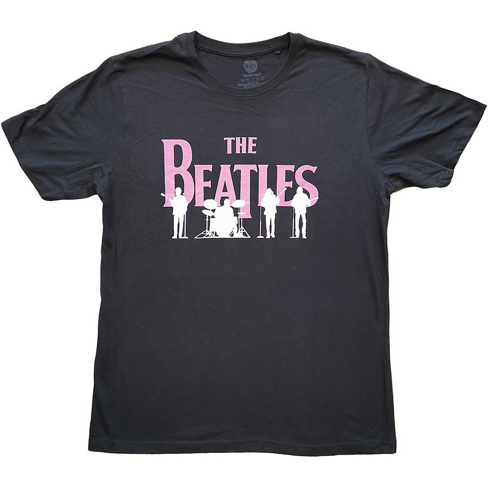 The Beatles tričko Band Silhouettes Čierna XL