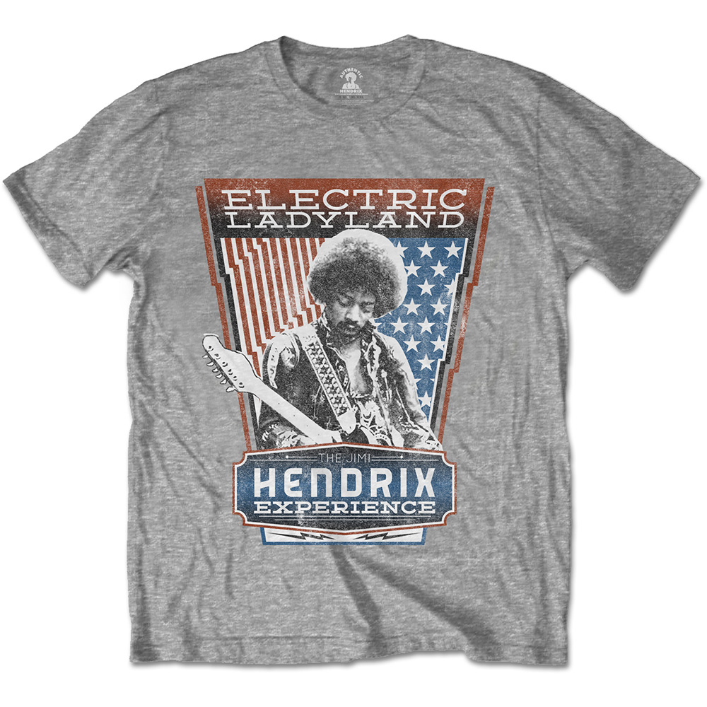 Jimi Hendrix tričko Electric Ladyland Šedá XXL