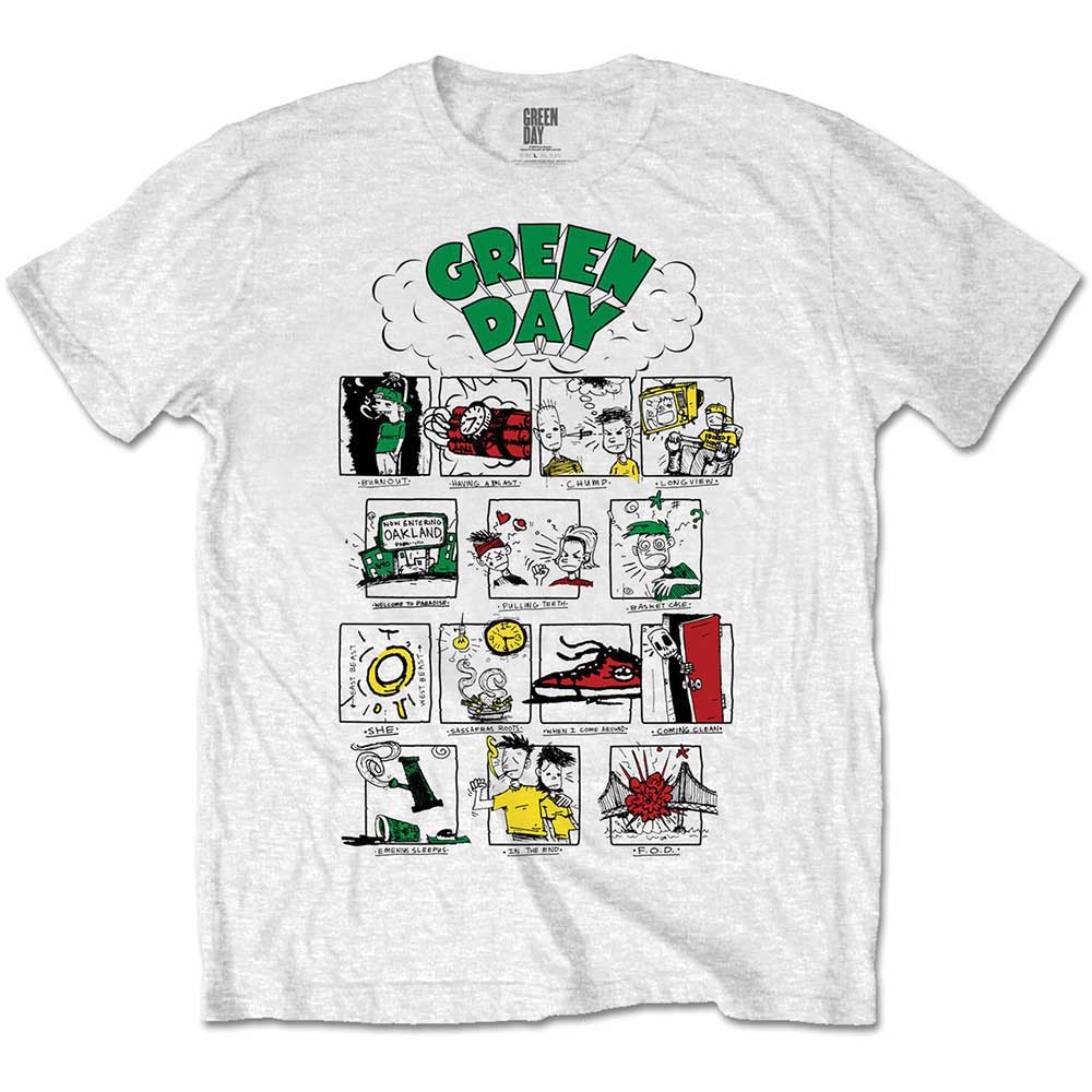 Green Day tričko Dookie RRHOF Biela 9-10 rokov
