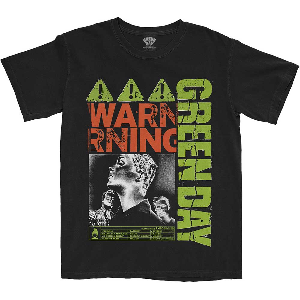 Green Day tričko Warning Čierna L
