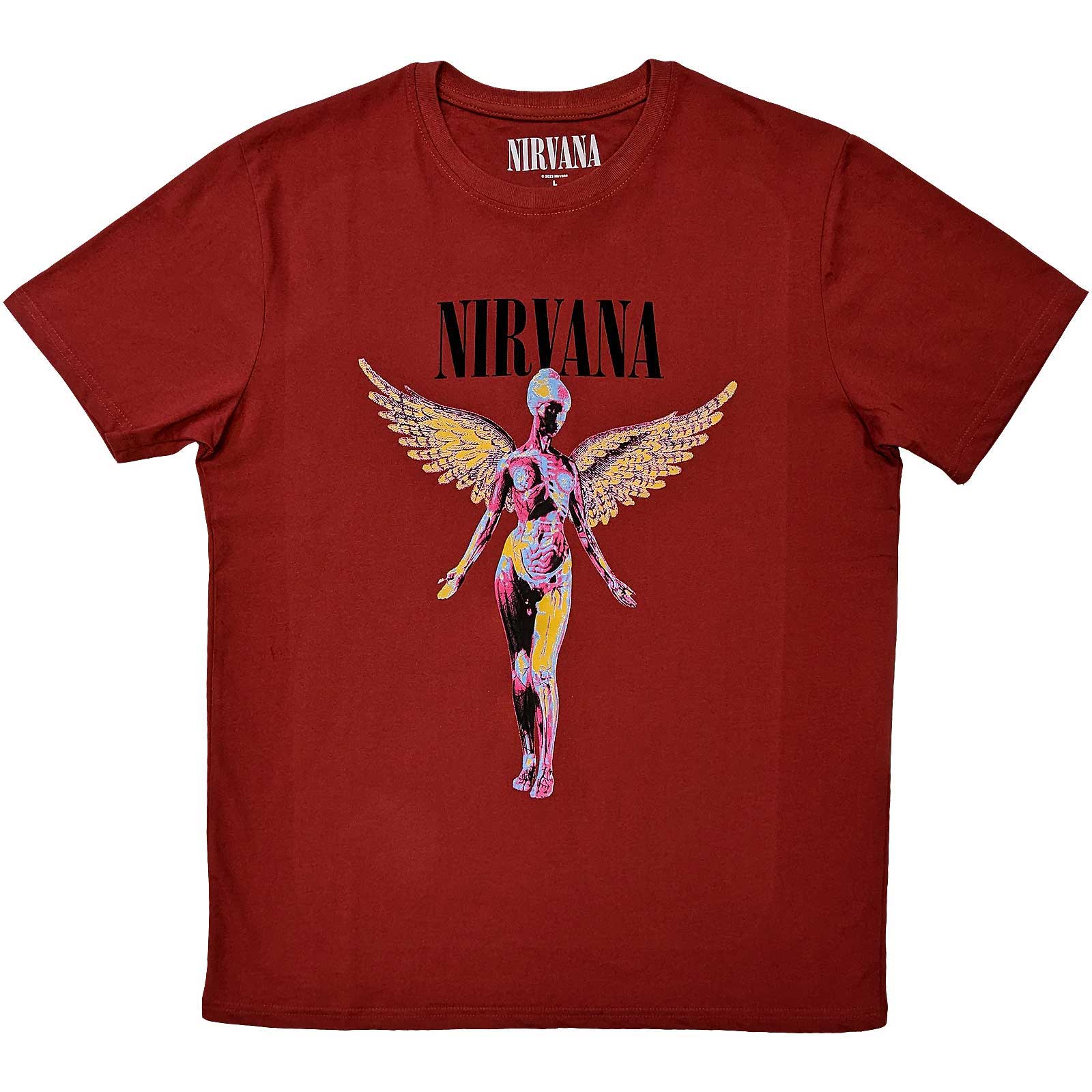 Nirvana tričko In Utero Červená XL