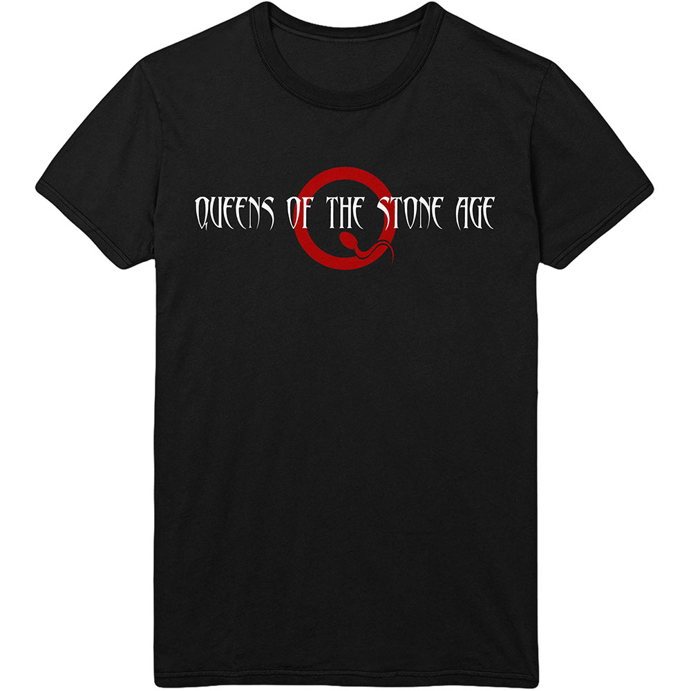 Queens of the Stone Age tričko Text Logo Čierna M