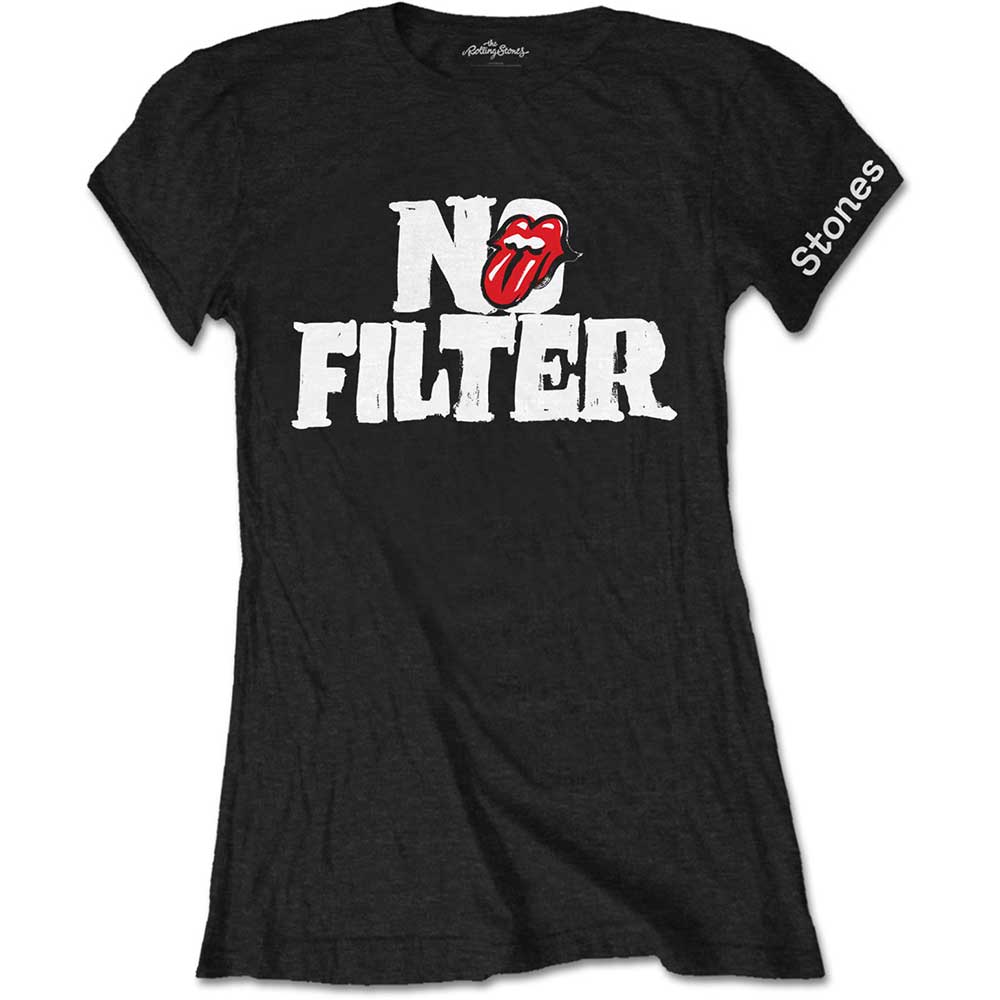 The Rolling Stones tričko No Filter Header Logo Čierna S