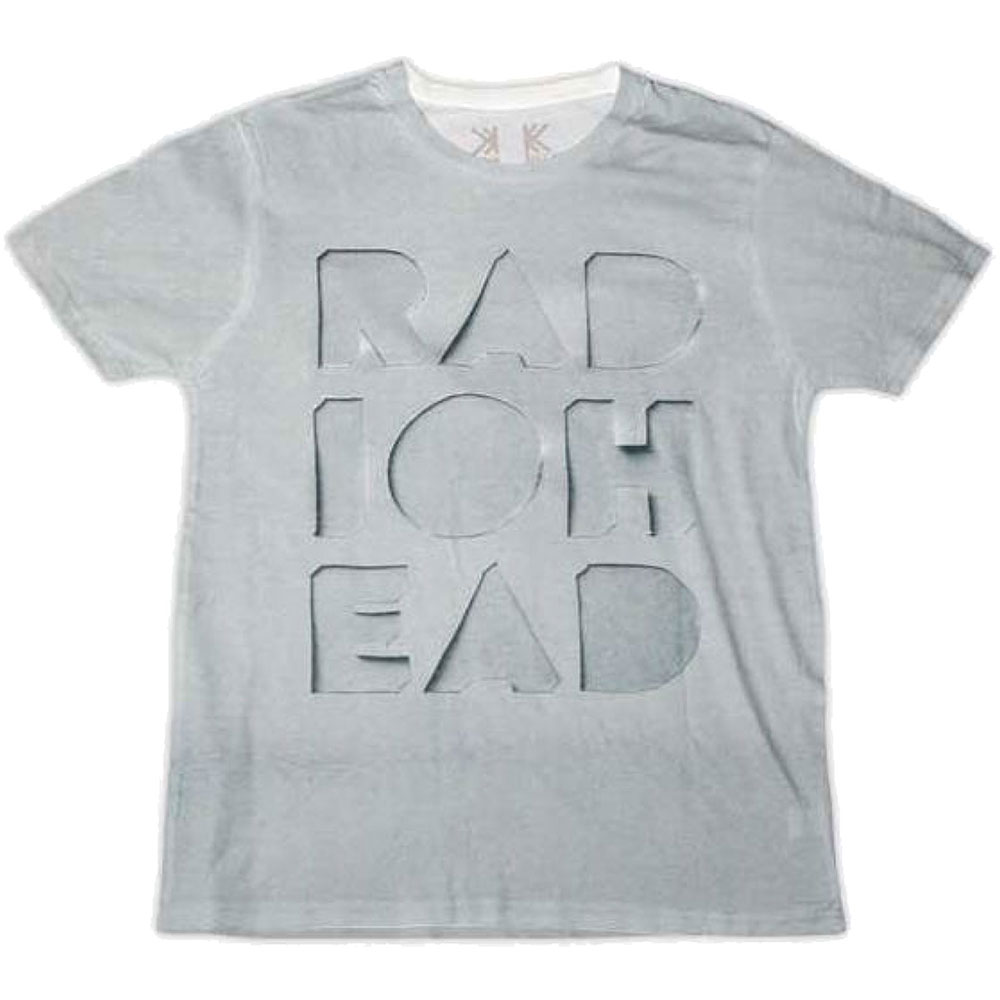 Radiohead tričko Note Pad Šedá S