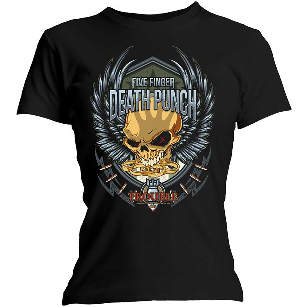 Five Finger Death Punch tričko Trouble Čierna XL