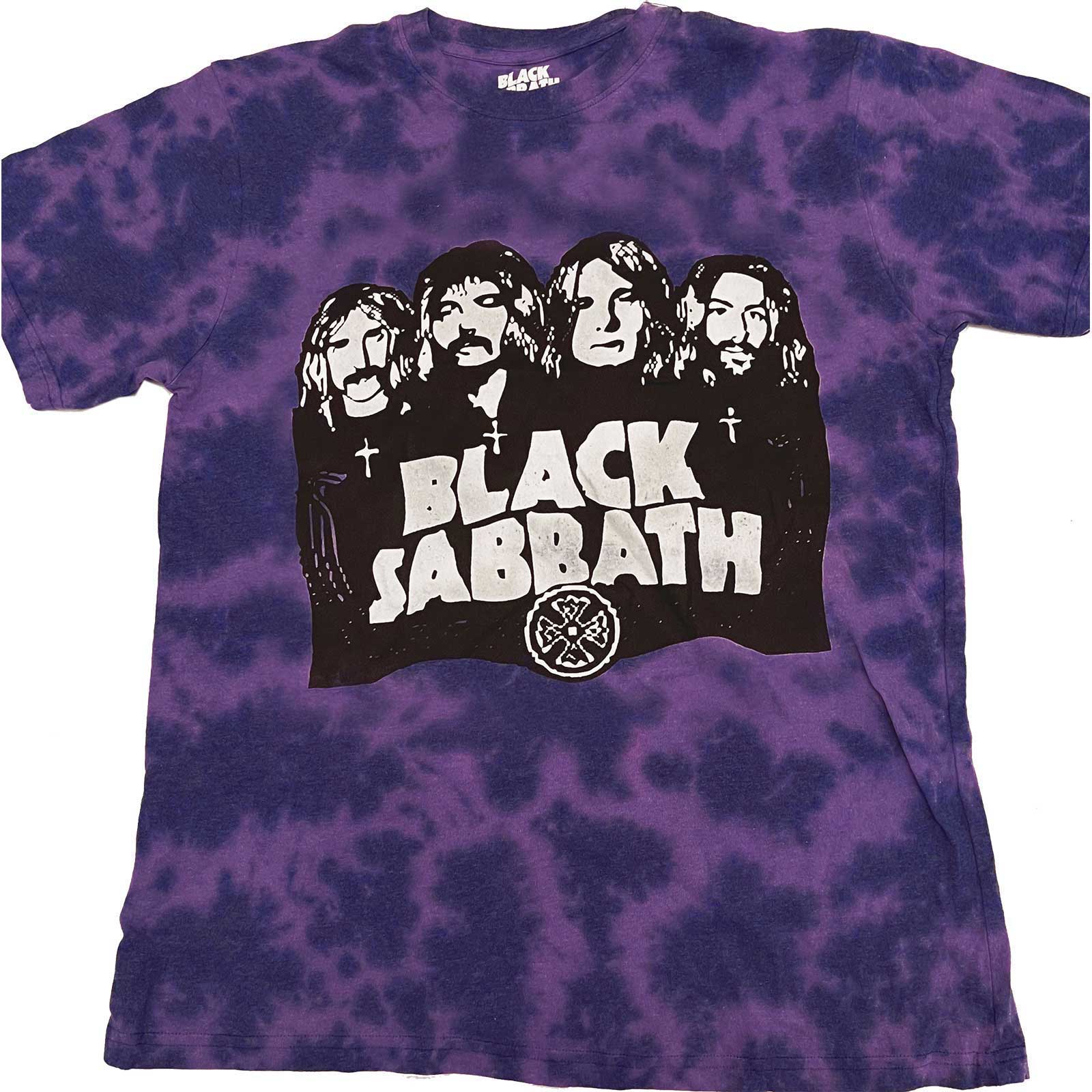 E-shop Black Sabbath tričko Band & Logo Fialová 11-12 rokov