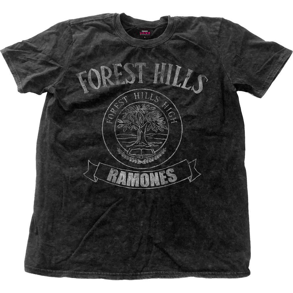 Ramones tričko Forest Hills Vintage Čierna M