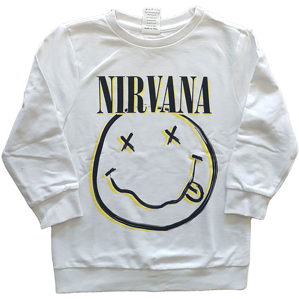 Nirvana mikina Inverse Smiley Biela 9-10 rokov